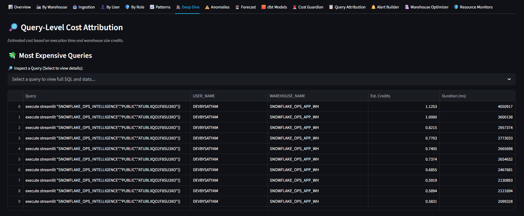 Deep Dive Attribution